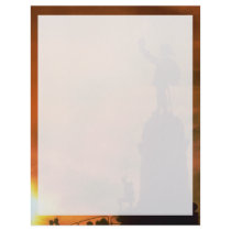 Beautiful Sunset: Champlain Memorial, Ottawa, Cana Letterhead Design