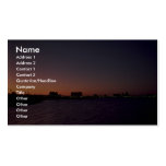 Beautiful Sunset: Corpus Christi, twighlight, Texa Business Card Templates