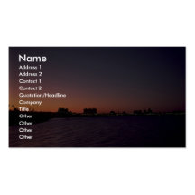 Beautiful Sunset: Corpus Christi, twighlight, Texa Business Card Templates