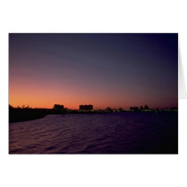 Beautiful Sunset: Corpus Christi, twighlight, Texa Cards