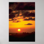 Beautiful Sunset: Downtown skyline, San Diego, Cal Posters