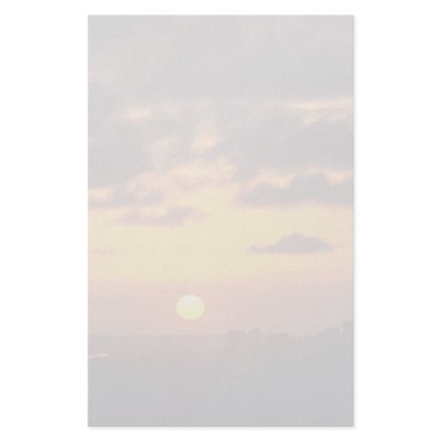 Beautiful Sunset: Downtown skyline, San Diego, Cal Stationery by inspirelove