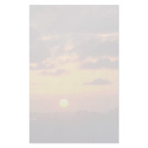 Beautiful Sunset: Downtown skyline, San Diego, Cal Stationery