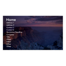 Beautiful Sunset: Grand Canyon, Arizona Business Card Templates