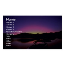 Beautiful Sunset: Lake Mead, Nevada Business Card Templates