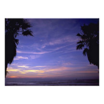 Beautiful Sunset: Mission Beach, California Personalized Announcement