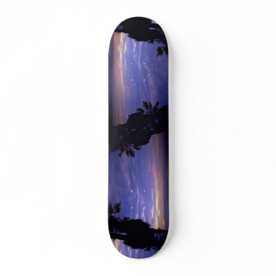 Beautiful Sunset: Mission Beach, California Skate Boards by inspirelove