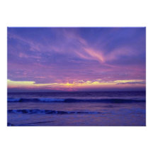 Beautiful Sunset: Mission Beach, San Diego, Califo Announcement