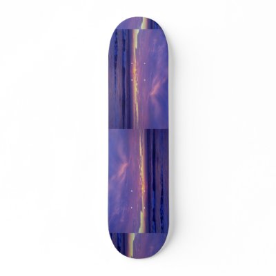 Beautiful Sunset: Mission Beach, San Diego, Califo Skate Boards by inspirelove