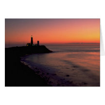 Beautiful Sunset: Montauk Point Light House, Long Cards