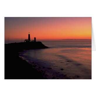 Beautiful Sunset: Montauk Point Light House, Long Cards
