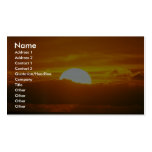 Beautiful Sunset: Moorea, outer reef pass, Tahiti Business Cards