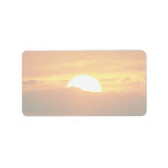 Beautiful Sunset: Moorea, outer reef pass, Tahiti Custom Address Labels