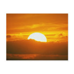 Beautiful Sunset: Moorea, outer reef pass, Tahiti Post Card