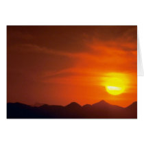 Beautiful Sunset: Northern Desert, Pakistan Cards