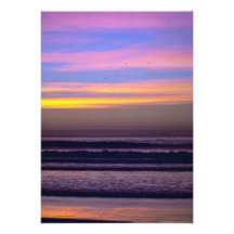 Beautiful Sunset: Pacific Beach, California Personalized Announcement