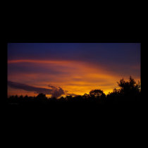 Beautiful Sunset Panorama posters