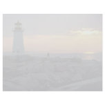Beautiful Sunset: Peggy's Cove Light House, Nova S Letterhead Design