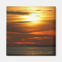 Beautiful sunset photography magnet