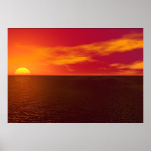 Beautiful Sunset Poster | Zazzle