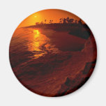 Beautiful Sunset: Santa Barbara, California Fridge Magnet