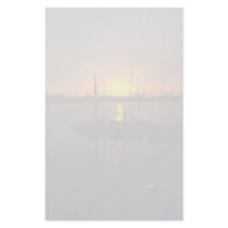 Beautiful Sunset: Santa Clara Point, Mission Bay, Customized Stationery