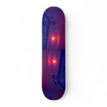 Beautiful Sunset: Sun setting over a bridge, Newpo Custom Skateboard