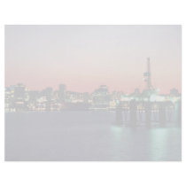 Beautiful Sunset: Sunset off newly built oil rig, Personalized Letterhead