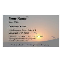 Beautiful Sunset: Todos Santos Island, Baja, Mexic Business Cards