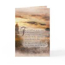 Beautiful Sunset, Trees & Psalms Encouragement cards