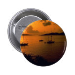 Beautiful Sunset: Virgin Gorda, British Virgin Isl Pinback Button
