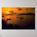 Beautiful Sunset: Virgin Gorda, British Virgin Isl Posters