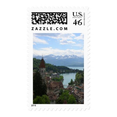 Beautiful Swiss Landscape Postage Stamps by Caiwilsh