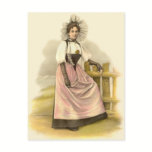 Beautiful Swiss Woman in Traditional Costume, Bern postcards
