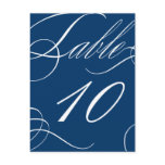 Beautiful Table Number (Customizable Background) Postcard
