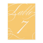 Beautiful Table Number (Customizable Background) Post Cards