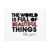 Beautiful things postcards