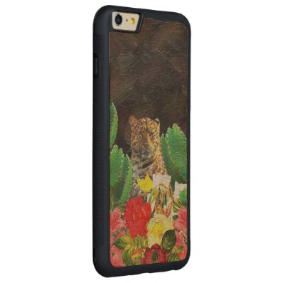 Beautiful Tiger Cactus Floral Oil Painting Carved® Maple iPhone 6 Plus Bumper Case