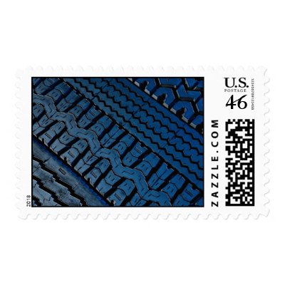 Beautiful Tire tread pattern Postage Stamp by inspirelove