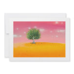 Beautiful tree landscape art original painting personalized invite