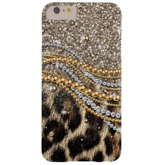 Beautiful trendy leopard faux animal print barely there iPhone 6 plus case