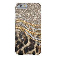 Beautiful trendy leopard faux animal print barely there iPhone 6 case