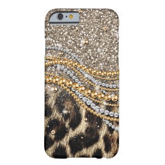 Beautiful trendy leopard faux animal print barely there iPhone 6 case