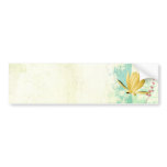 beautiful tropical exotic lily on washed pastels bumper sticker