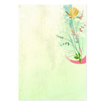 beautiful tropical exotic lily on washed pastels business card template