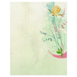 beautiful tropical exotic lily on washed pastels flyers