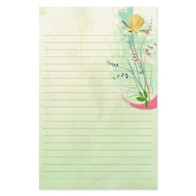 beautiful tropical exotic lily on washed  wedding personalized stationery by secret_corner