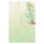 beautiful tropical exotic lily on washed  wedding personalized stationery