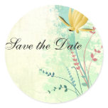 beautiful tropical exotic lily on washed  wedding sticker