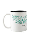 Beautiful Turquoise Butterfly Coffee Mug mugs